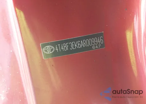 2010 Toyota Camry Le from USA, damaged, VIN 4T4BF3EK6AR009946